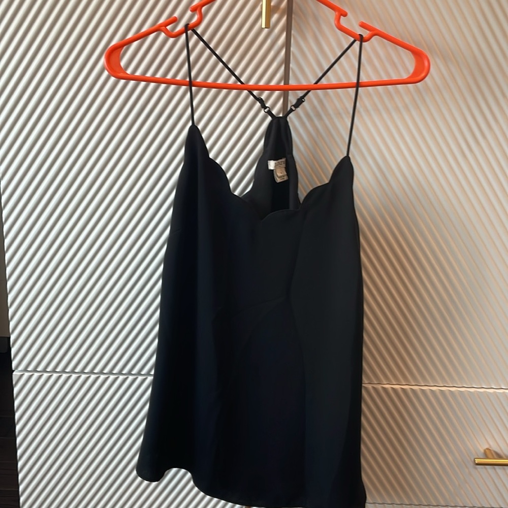 J crew scallop tank top